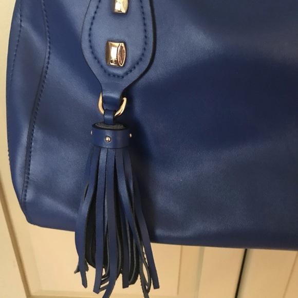 Danier Royal Blue Leather Bag - Picture 9 of 15